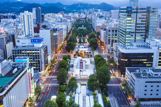 札幌の街並み